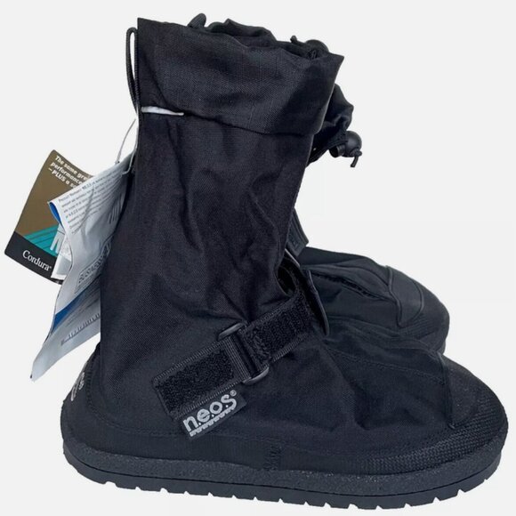 NEW! NEOS TRAVELLER TN1 BLACK NYLON OVERSHOES OVERBOOTS ADULT XS WOMENS 4.5-6 - Picture 1 of 15